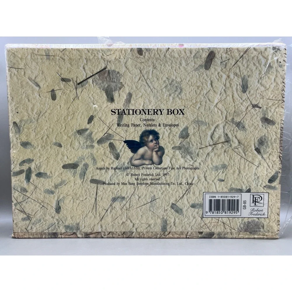 Robert Frederick 1997 Raphael Angel Stationery Box Set Paper Envelopes NIB